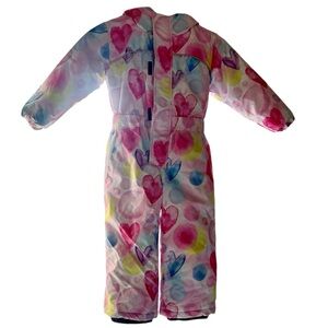 4T Girls One Piece Snowsuit Waterproof Coverall